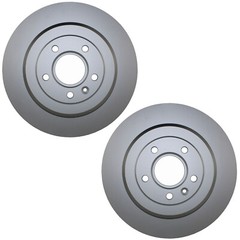 Bison Performance Pair Rear Coated 330mm Brake Rotors for Explorer MKS Montego