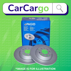 Pagid Solid Front Brake Discs Pair For VW Polo 100 1.6 1995-2001 239 mm