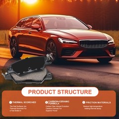 Rear Disc Brake Pads Fits Mazda CX-5 2017 DZ1864 HZ1846