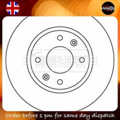 BRAKE FOR HYUNDAI ELANTRA GRANDEUR LANTRA SONATA DISCX2 BORG & BECK FRONT