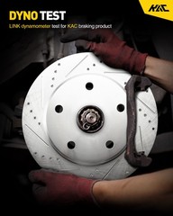 Front Drilled Slotted Zinc Plated Brake Rotors For 2005-2007 Buick LaCrosse