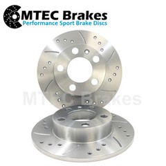 Audi Q3 2.0 TFSI Quattro 170/211bhp 11-15 Post. Drilled Grooved Brake Discs