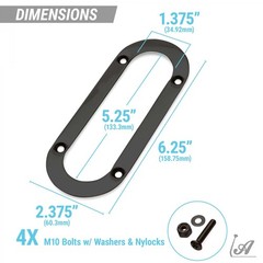 Tan Horizontal Shift or Emergency Brake Boot with Black Oval Beauty Trim Ring