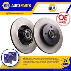 2x Brake Discs Pair Solid fits CITROEN C4 GRAND PICASSO Rear 06 to 13 268mm Set