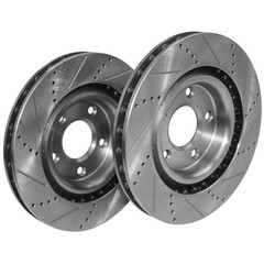 325mm Front Drilled Brake Rotors for Cadillac XLR 2005-2007 Chevy Corvette Pair