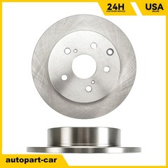 2x Rear Solid Brake Rotors Rust Preventative For 2006-2018 Toyota RAV4 31443