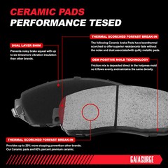 Rear Disc Rotors Ceramic Brake Pads Kit 11.1” For Honda S2000 2.0L 2.2L 2-Door