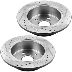 259mm Rear Drilled Rotors Brake Ceramic Pads for Toyota Corolla 2015 2016 2017