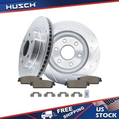 13.58″ REAR Drilled Rotors Brake Pads for CHEVROLET AVALANCHE & SILVERADO 1500