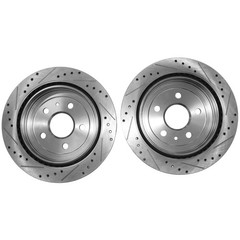 2pcs Rear Drilled Brake Rotors for Chevrolet Camaro 10-15 Cadillac CTS 2008-2019