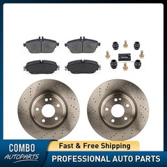 Front Disc Brake Pad Set Disc Brake Rotor fits 2015-2019 Mercedes-Benz GLA250