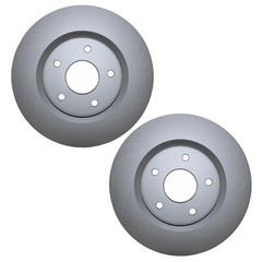 Bison Performance Pair 2 Front Coat 330mm Brake Rotors for Chrysler Dodge RAM VW