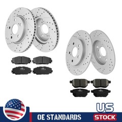 Front &Rear Disc Rotors Ceramic Brake Pads for 2008 2009 2010 2011-2015 Scion xB