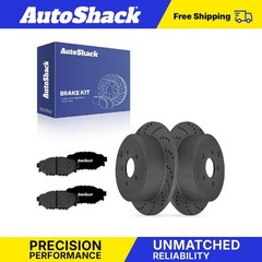 Rear Drilled Slotted Brake Rotors Premium Pads for Subaru, Outback 2010-2014