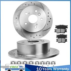 11.1in Rear Brake Rotors Ceramic Brake Pads Kit for TOYOTA AVALON 2008 – 2012