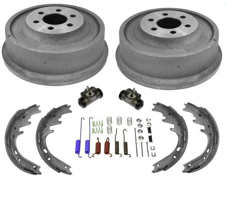 Rear Drums Brake Shoes Springs Kit Wheel Cylinders for Dodge Dakota 03-04