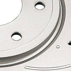 2x Front Drilled Slotted Vented Brake Rotors for 2009 Suzuki Equator 12142089