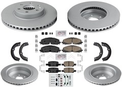 Front & Rear Coated Brake Rotors & Brake Pads Fits Chevrolet Colorado 2021-2022