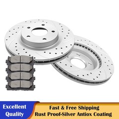 Front Brake Discs Rotor and Ceramic Pad Fit Nissan Altima Rotor Pad Brakes Kits