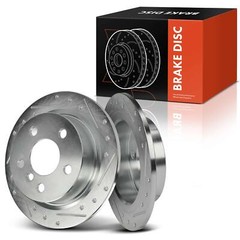 2x Rear Left & Right Drilled Brake Rotor for Mini Cooper 2014-2019 259mm 5 Lug