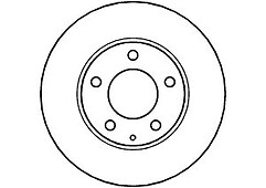 BRAKE DISC (SINGLE) for MAZDA 626 (1999-2002) (273mm) FRONT – BD1070V