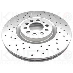 FOR SEAT LEON 1.8 20V T KINETIX CROSS DRILLED FRONT BRAKE DISCS PAIR 312mm