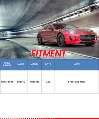Front + Rear Brake Rotors Brake Pads Kits FOR 2012-2016 Subaru Impreza 2.0L