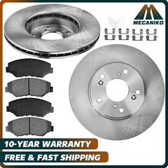 Front Brake Rotor Brake Pad Kit for 2003 – 2015 Honda Accord 2003 – 2011 Element