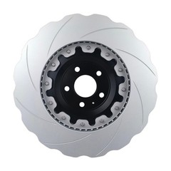 Two-Piece Front Floating Slotted Brake Rotors For AUDI A7Quattro(14-18) S7 RS7