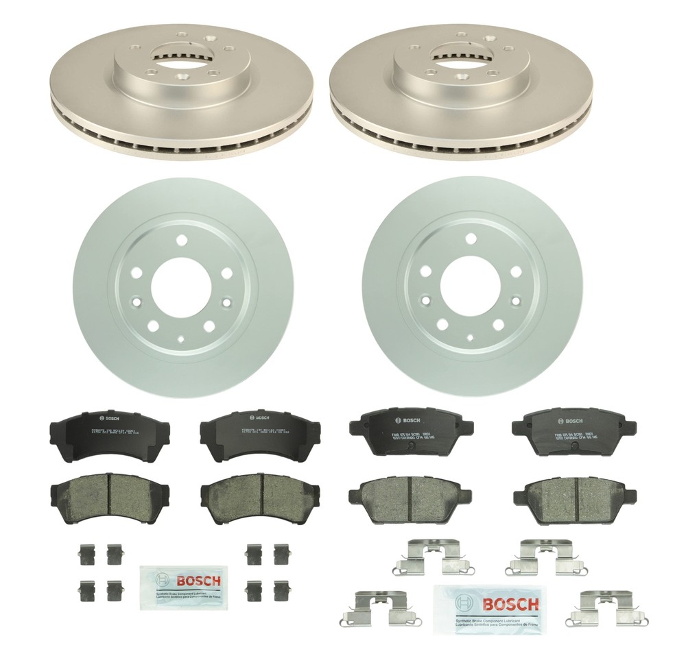 Bosch Front 299mm & Rear 279mm Brake Kit Disc Rotors Pads For Mazda 6 06-08