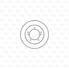 Brake Disc Rotors For Suzuki Jimny Front Axle Abtex BD365S