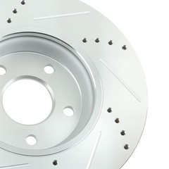 Front Drilled Brake Rotors Kit for Pontiac G5 2007-09/G6 2005-10/Pontiac 2006