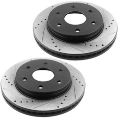 Front & Rear Brake Rotors + Brake Pads Kit For Chevy Silverado 1500 Tahoe CA E4