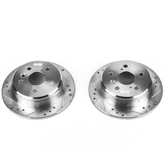 JBR718XPR Powerstop Brake Discs 2-Wheel Set Rear Coupe Sedan for Toyota Solara