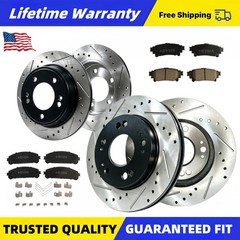 12.91″Front 12.17″Rear Rotors Brake Pads for 2011 2012 2013-2020 Toyota Sienna