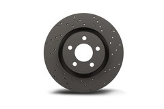 Hawk Performance HTC4907 Talon Cross Drilled And Slotted Brake Rotors