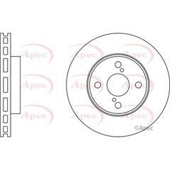Apec Front Brake Disc DSK2208 – OE High Quality Precision Engineered Part