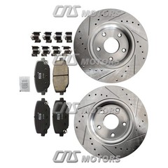 Discos de freno perforados traseros y pastillas de freno para Dodge Journey