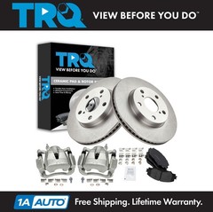 TRQ Brake Pad & Rotor Kit Ceramic Fits 2013-2015 Toyota RAV4