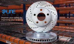 For Toyota Yaris 19-25 Brake Rotor eLINE Drilled & Slotted 1-Piece Front