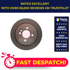 2x Brake Discs Pair Solid fits MINI CLUBMAN ONE R55 1.4 Rear 09 to 10 N12B14A