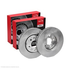 2x APEC Front Brake Discs For RENAULT TRAFIC III Bus (JG 107kW/145HP/1997cc