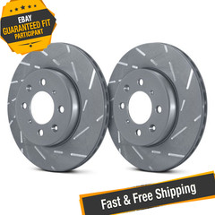 EBC USR BlackDash Series Sport Slotted Brake Rotors for 88-91 Honda Civic