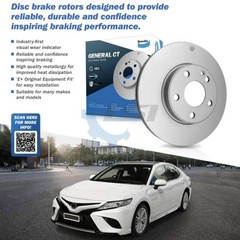 Bendix Front Brake Disc Rotors for Mazda 2 DE 2007 – PCD 100mm 258mm