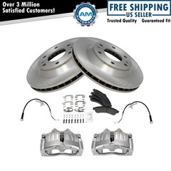 Front Brake Pad & Rotor Kit Semi-Metallic Fits 2004-2005 Isuzu Ascender