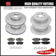 Front Rear Brake Rotors + Ceramic Brake Pads for Subaru XV Crosstrek Forester