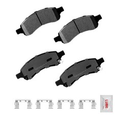 Front Drilled Disc Brake Rotors Ceramic Pads For GMC Acadia Limited 2007 -2017