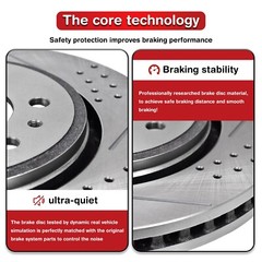Front & Rear Rotors Brake Pads for Ford Explorer Flex Taurus Lincoln MKS MKT