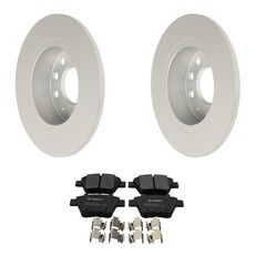 Hella Rear Rotors Bosch QuietCast Semi-Met Disc Brake Pads Kit For Beetle Jetta