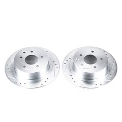 JBR1102XPR Powerstop 2-Wheel Set Brake Discs Rear FWD for Nissan Altima Sentra